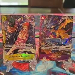 Lot of 2 One Piece Trafalgar Law P-093 And Donquixote Rosinante OP12-108 - Image 1