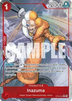 Inazuma (Full Art) Foil C Starter Deck EX: Luffy & Ace ST30-002 NM - Image 1