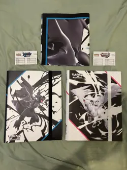 Pokemon TCG Black Bolt & White Flare Bundle (2 Binders, 1 Poster) - New - Image 1