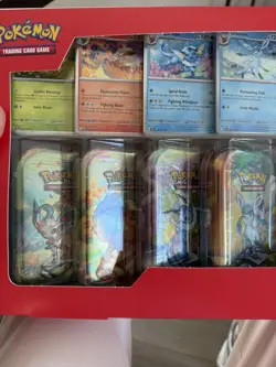 New Pokemon TCG Prismatic Evolutions Costco Mini Tins 8 Pack (Lot B) - Image 3