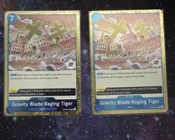Gravity Blade Raging Tiger R OP06-058 Wings Of The Captain One Piece CCG (X2 - Image 1