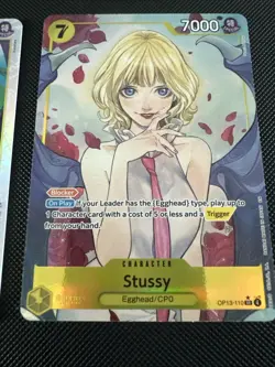 OP-13 One Piece Stussy (Alternate Art) OP13-110 Carrrying On His Will Holo - Image 2