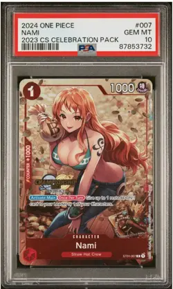 2024 ONE PIECE CHAMPIONSHIP 2023 CELEBRATION PACK #007 NAMI ST01-007 PSA 10 - Image 1
