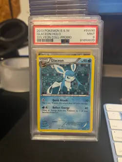 PSA 9 2013 Pokemon Black & White Glaceon Holo BW90 Promo - Image 1