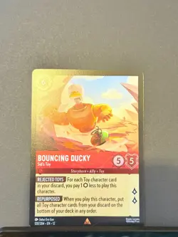 Bouncing Ducky Sid's Toy EN12 120/204 Disney Lorcana Rare NM - Image 1