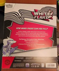 Pokemon Scarlet And Violet White Flare Binder Collection New Unopened! - Image 2