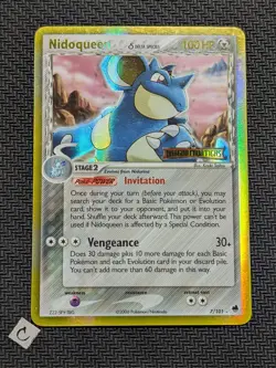Nidoqueen 7/101 - EX Dragon Frontiers Stamped Reverse Holo Pokemon TCG LP - Image 1