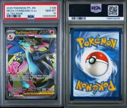 2025 POKEMON PFL EN-PHANTASMAL FLAMES ULTRA RARE #109 MEGA CHARIZARD X EX PSA 10 - Image 3