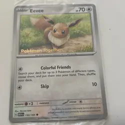 Pokemon Eevee 133/165 Sealed Pokemon Together Promo Card - Image 3