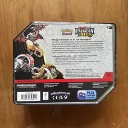 Pokemon TCG Paldean Fates 5 Pack Tin - New & Sealed - Great Tusk ex Promo - Image 2
