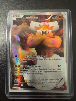 Pokemon TCG - Landorus BW43 Full Art Holo Rare Black & White Promo - Image 1