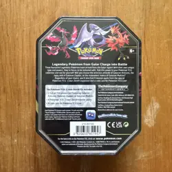 Pokemon TCG Crown Zenith 4 Pack Tin - New & Sealed - Galarian Zapdos Promo - Image 2