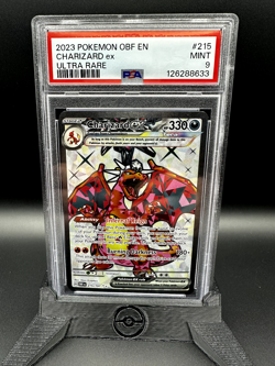 PSA 9 Charizard EX 215/197 Obf En-obsidian Flames ULTRA RARE - Image 1