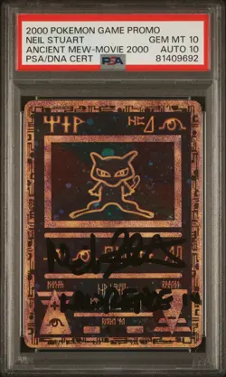 2000 MOVIE - POKEMON GAME PROMO - ANCIENT MEW PSA 10 - SIGNED BY NEIL STEWART - Image 2