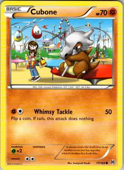 Cubone 77/162 Common BREAKthrough Pokemon Near Mint - Image 1
