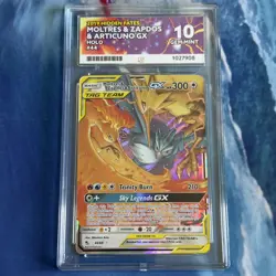 Pokemon Moltres & Zapdos & Articuno GX 035/054 ACE 10 - Image 1