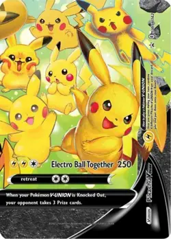 1x Pikachu V-Union - SWSH142 - SWSH Black Star Promos NM-Mint Pokemon SWSH Black - Image 1