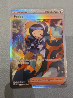 Pokemon TCG Obsidian Flames Poppy Illustration Rare Card #227/197 - Image 1