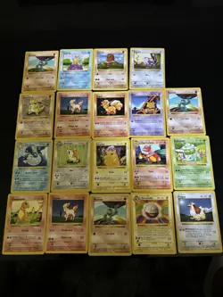Pokemon TCG Shadowless Base Set Lot 19 Cards Charmander Squirtle Pikachu Etc - Image 1