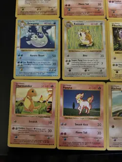Pokemon TCG Shadowless Base Set Lot 19 Cards Charmander Squirtle Pikachu Etc - Image 2