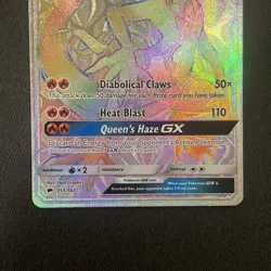 Pokemon Card Salazzle GX 151/147 Burning Shadows Full Art Rainbow Secret Rare NM - Image 3