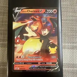 Pokemon TCG Lance's Charizard V SWSH133 25th Anniversary Promo Holo 220 HP - Image 1