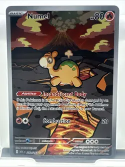 Pokemon TCG Numel Full Art Holo Fire 223/217 Ascended Heroes Card NM - Image 1