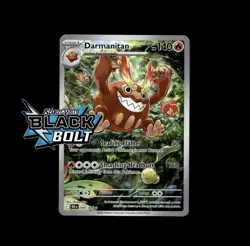 Pokemon Darmanitan 098/086 Illustration Rare ⭐ Holo S&V: Black Bolt Card NM - Image 1