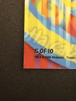 Pokemon Topps 2000 TV Animation Series 2 Stick-Ons #132 Ditto Card 5 of 10 - Image 2