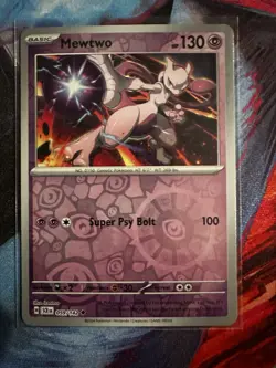 Mew & Mewtwo Pokemon Card Lot 6 Cards 151 ex Reverse Holo Japanese - Image 4