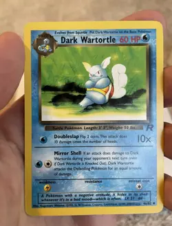 Wizards of the Coast Dark Wartortle 46/82 Team Rocket Eng 60HP Unc - Image 1