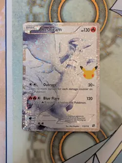 Reshiram 113/114 Celebrations Classic Collection Full Art NM/M Pokemon - Image 1
