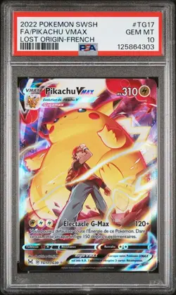 PSA 10 Pikachu Vmax TG17/TG30 Pokemon EB11 : Origine Perdue - Francais - Image 1