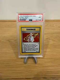 2000 BLAINE 1ST EDITION HOLO GYM CHALLENGE PSA 9 MINT #17/132 POKEMON - Image 1