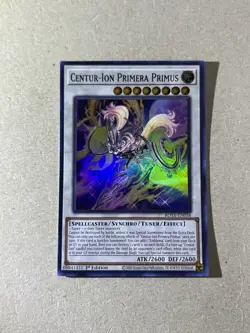 Yugioh Centur-Ion Primera Primus ROTA-EN038 Super Rare 1st Ed - Image 1