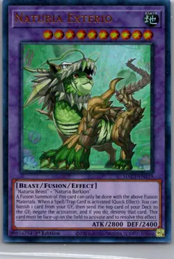 Naturia Exterio (Duel Terminal) HAC1-EN119 Yu-Gi-Oh 1st Edition LP - Image 1