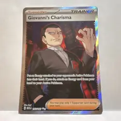 Pokemon TCG Giovanni's Charisma 197/165 UR Holo Full Art SV 151 Eng - Image 1