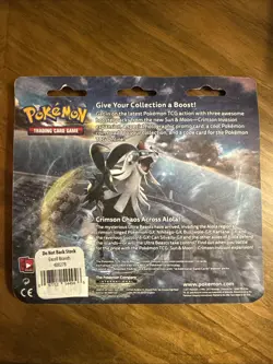 Pokemon 2017 Sun & Moon Crimson Invasion 3-Pack Blister Decidueye Sealed - Image 2