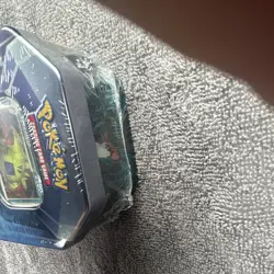 Pokemon TCG Triple Whammy Tin 2024 Tyranitar Larvitar Pupitar Booster - Image 4