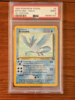 Articuno 2/62 Fossil 1st Edition Holo PSA 9 MINT 1999 Pokemon WOTC Vintage - Image 1