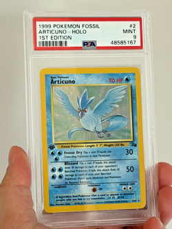 Articuno 2/62 Fossil 1st Edition Holo PSA 9 MINT 1999 Pokemon WOTC Vintage - Image 3