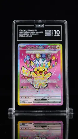 ヒカチュウ Pikachu EX 234/193 Special Art Rare Mega Dream EX Pokemon Tag 10 Gem Mint - Image 1