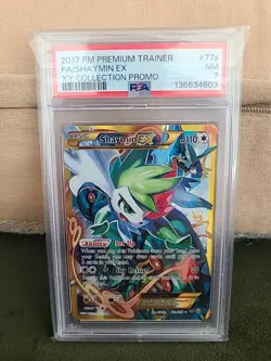 PSA 7 Pokemon 2017 XY Collection Promo Shaymin EX 77a/108 Alt-Art NM - Image 1