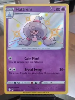 Hattrem SV055/SV122 Shiny Rare Shining Fates Shiny Vault Pokemon Holo Near Mint - Image 1