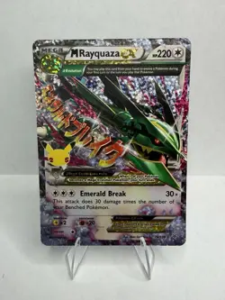 Pokemon TCG Mega M Rayquaza EX Card 76/108 Celebrations 25th Anniversary - Image 1