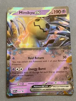 Mimikyu ex 004 Holo Promo Scarlet & Violet Promo Pokemon LP - Image 1
