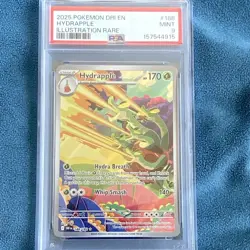 Pokemon Hydrapple 188/182 SV10 Destined Rivals Illustration Rare Holo PSA 9 - Image 1