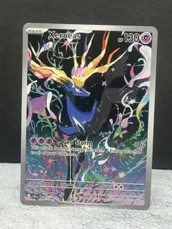 Xerneas 091/086 Shiny Rare ME04: Chaos Rising Pokemon Holo Near Mint - Image 1