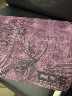 Yugioh LDS Yggdrasil Gladiator Beast Heraklinos Playmat Competitor Purple -Rare - Image 3