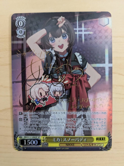 Signed Weiss Schwarz NIKKE NIK/S117-006SP SP Mika FOIL - Image 3